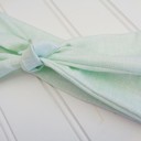  Knotted Headband - Mint Lines