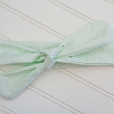 Knotted Headband - Mint Lines