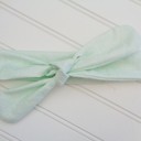  Knotted Headband - Mint Lines