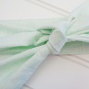  Knotted Headband - Mint Lines