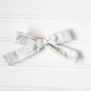  Classic Bow Clip - Blue Floral