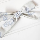  Classic Bow Clip - Blue Floral