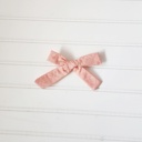  Classic Bow Clip - Coral Diamonds