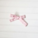  Classic Bow Clip - Dots on Pink
