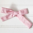 Classic Bow Clip - Dots on Pink