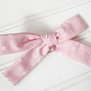  Classic Bow Clip - Dots on Pink