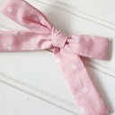  Classic Bow Clip - Dots on Pink