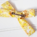  Classic Bow Clip - Yellow Floral