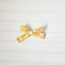  Classic Bow Clip - Yellow Floral