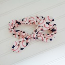  Knotted Elastic Headband - Baseball Print