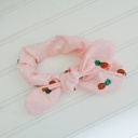  Knotted Elastic Headband - Pineapples and Dots on Peach