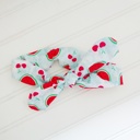  Knotted Elastic Headband - Watermelon and Cherries
