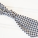  Hair Bow Clip - Black Dots