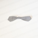  Hair Bow Clip - Black Dots