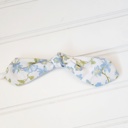  Hair Bow Clip - Blue Floral