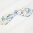  Hair Bow Clip - Blue Floral