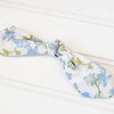  Hair Bow Clip - Blue Floral