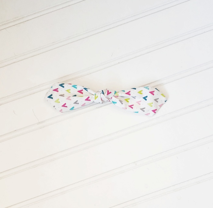 Hair Bow Clip - Bright Teepees