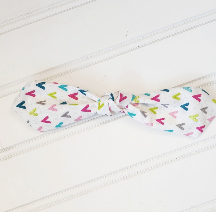 Hair Bow Clip - Bright Teepees