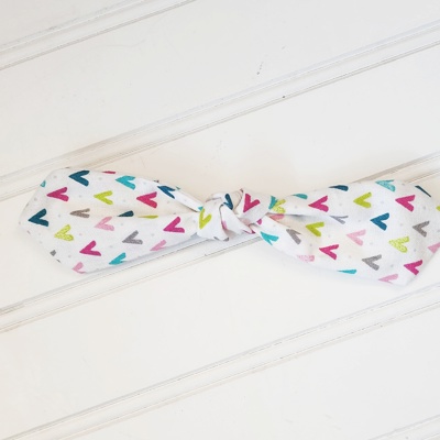 Hair Bow Clip - Bright Teepees