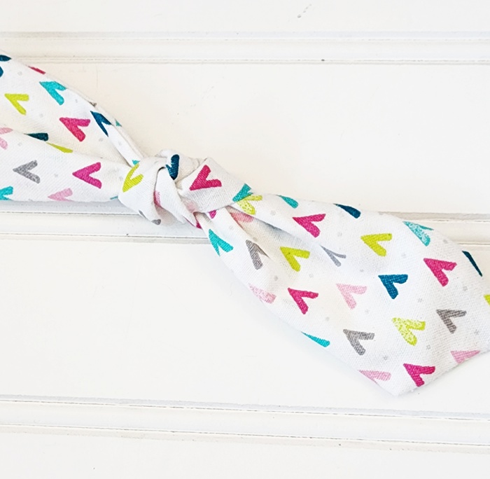 Hair Bow Clip - Bright Teepees