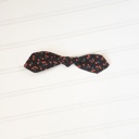  Hair Bow Clip - Cherries on Black