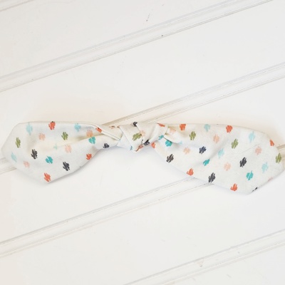 Hair Bow Clip - Colored Spots