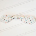  Hair Bow Clip - Colored Spots