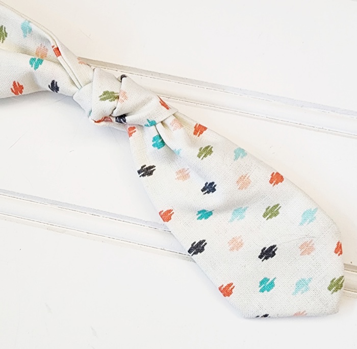Hair Bow Clip - Colored Spots