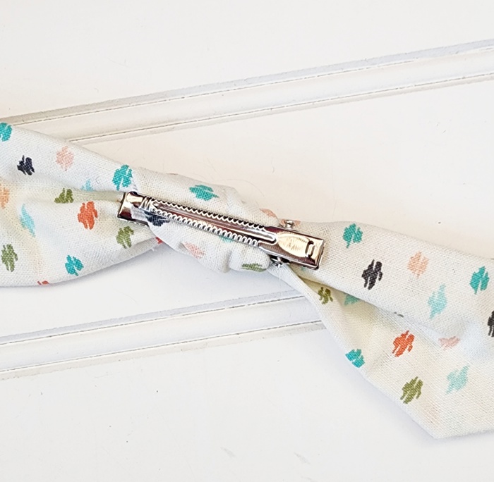 Hair Bow Clip - Colored Spots