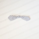  Hair Bow Clip - Dots on Gray