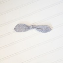  Hair Bow Clip - Navy Lines
