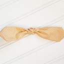  Hair Bow Clip - Orange Stripes