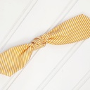  Hair Bow Clip - Orange Stripes