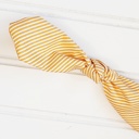  Hair Bow Clip - Orange Stripes
