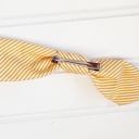  Hair Bow Clip - Orange Stripes