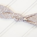  Hair Bow Clip - Purple Floral
