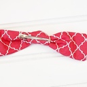  Hair Bow Clip - Red Quarterfoil