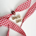 Red Red Gingham Game Day Gingham Sneaker Lace Charm Set – Gameday