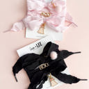   “Boo” Halloween Sneaker Charm Lace Set – Ghost & Bow Details