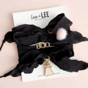   “Boo” Halloween Sneaker Charm Lace Set – Ghost & Bow Details