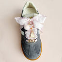   “Boo” Halloween Sneaker Charm Lace Set – Ghost & Bow Details