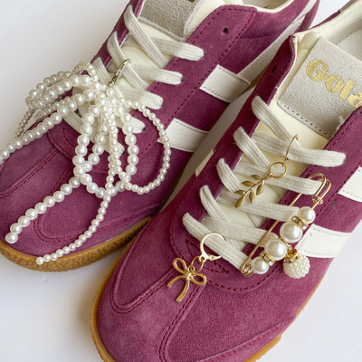 Pearl & Gold Sneaker Charm Pack – Decorative Shoe Accessories | Leo + Lee Studio
