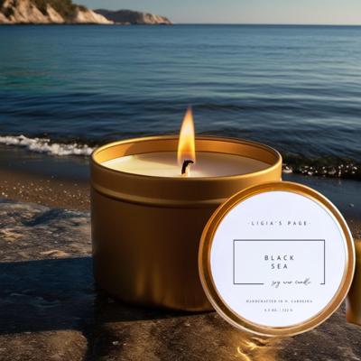 Luxury Soy Candle | Black Sea Scent | 4 oz 