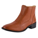 Size 6 Brown Natty Leather Ankle Length women Boots