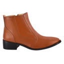 Size 8 Brown Natty Leather Ankle Length women Boots