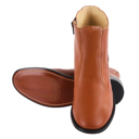 Size 10.5 Brown Natty Leather Ankle Length women Boots