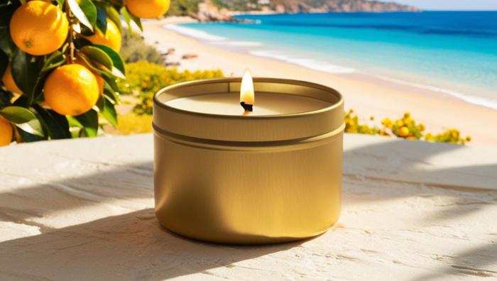 Luxury Soy Candle | Limoncello Creme Scent 4 oz  | Bringing a Piece of Amalfi Coast Into Your Home