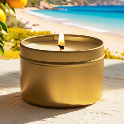 Luxury Soy Candle | Limoncello Creme Scent 4 oz  | Bringing a Piece of Amalfi Coast Into Your Home