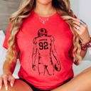  Personalized Football Player Tee with Name and Number